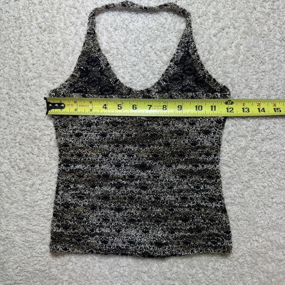 Vintage‎ 1990's Y2K 579 Textured Stretch Halter Top XS NWT made in USA - Picture 6 of 7